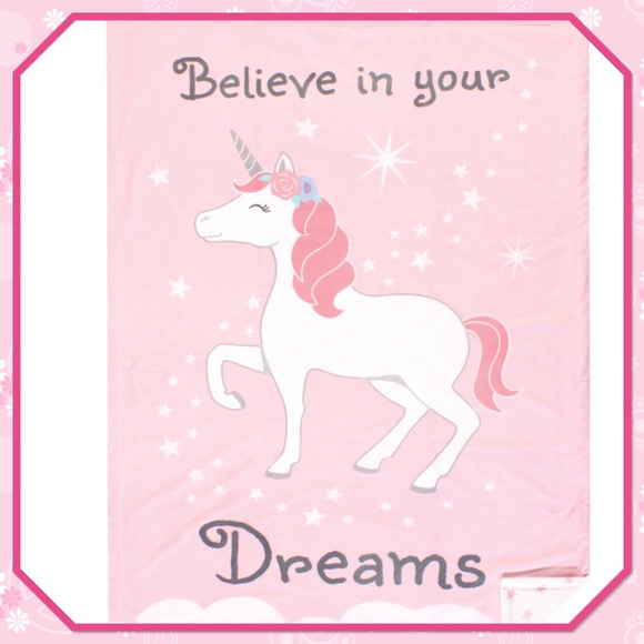 🦄New🦄 Reversible Mink “Unicorn Dreams” Blanket🦄 - Picture 1 of 1